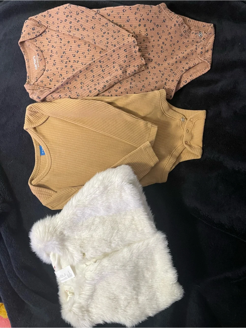 Carter's Ribbed Long-Sleeve Bodysuit in Mustard
